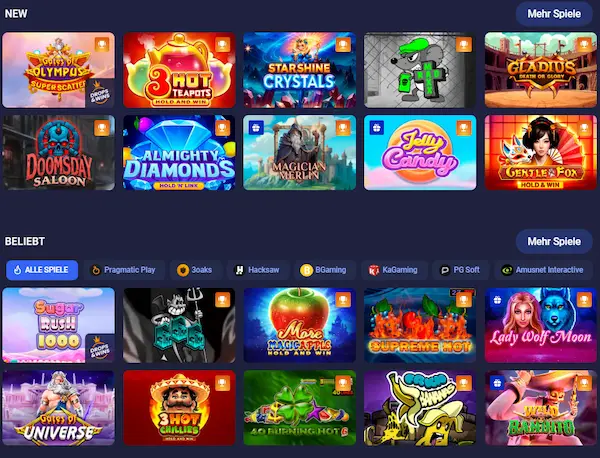 Legzo Casino spiele